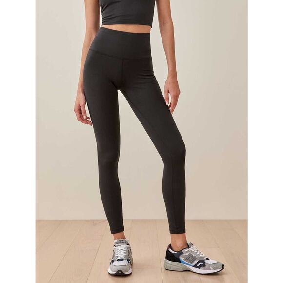 Reformation Ecostretch High Rise Legging in Black Womens Size XL Activewear - Picture 1 of 9